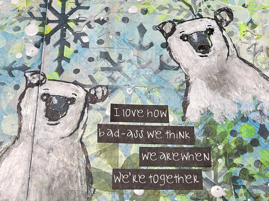 Polar Bears Jungle Journal Page