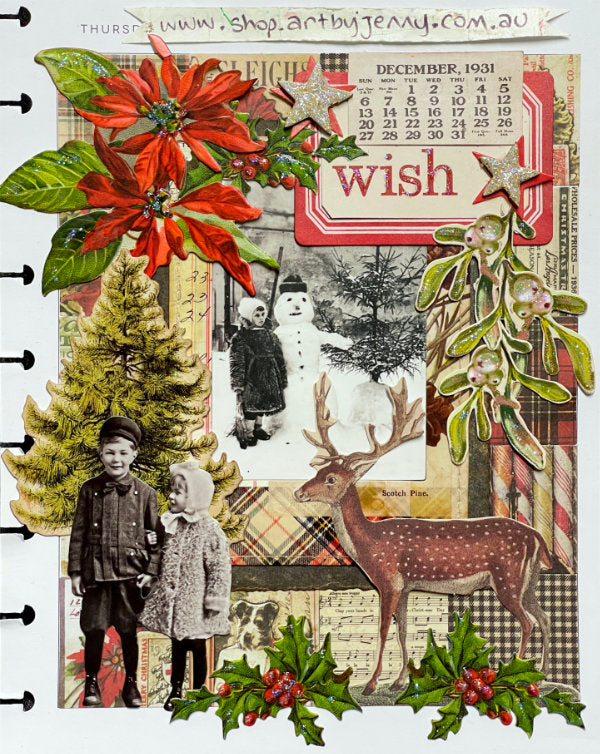 Christmas Planner Page with Tim Holtz Idea-Ology