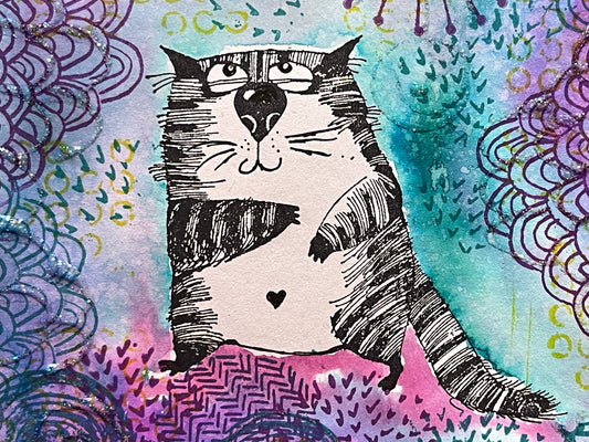 Arty Crafty July 2025 News with Snarky Cat too