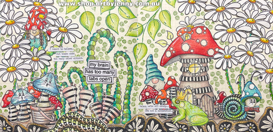 Gnome Place Like Home - Grow a Garden with Stamps