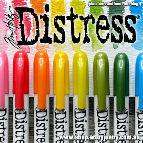 image showing the new Distress Mica Infused Distress Crayons by Tim Holtz and Ranger