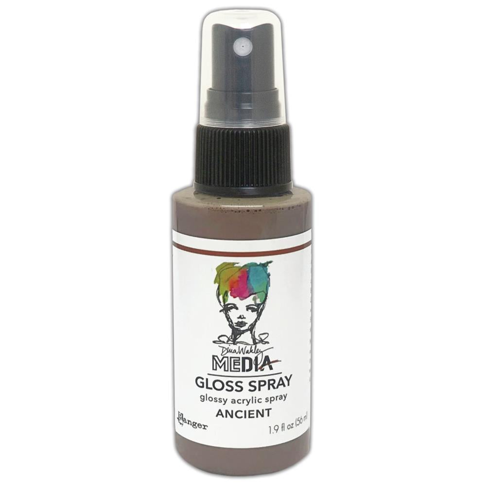 Gloss Acrylic Medium by Dina Wakley MEdia and Ranger. Each bottle holds 1.9 fl oz (56ml) of watersoluble acrylic paint with the viscosity of thick ink that dries to a smooth opaque, gloss permanent finish. Spray, pour, spill, paint or dabble onto all your creations - mixed media, cards, art Journals, through stencils, over masks, onto Chipboard Shapes, artboards and other surfaces.