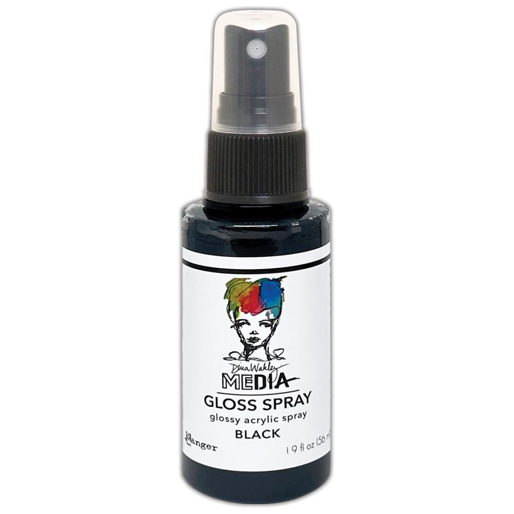 Gloss Acrylic Medium by Dina Wakley MEdia and Ranger. Each bottle holds 1.9 fl oz (56ml) of watersoluble acrylic paint with the viscosity of thick ink that dries to a smooth opaque, gloss permanent finish. Spray, pour, spill, paint or dabble onto all your creations - mixed media, cards, art Journals, through stencils, over masks, onto Chipboard Shapes, artboards and other surfaces.