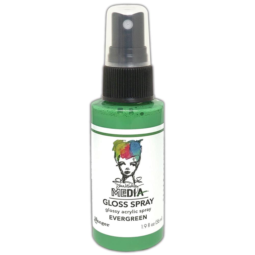 Gloss Acrylic Medium by Dina Wakley MEdia and Ranger. Each bottle holds 1.9 fl oz (56ml) of watersoluble acrylic paint with the viscosity of thick ink that dries to a smooth opaque, gloss permanent finish. Spray, pour, spill, paint or dabble onto all your creations - mixed media, cards, art Journals, through stencils, over masks, onto Chipboard Shapes, artboards and other surfaces.