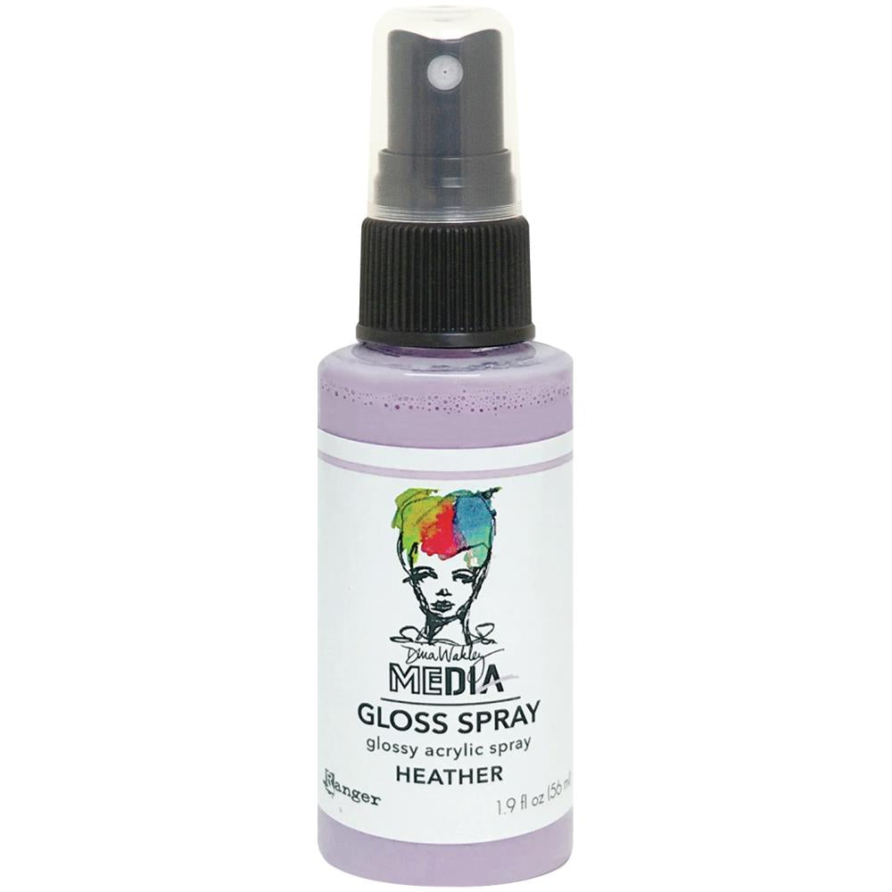 Gloss Acrylic Medium by Dina Wakley MEdia and Ranger. Each bottle holds 1.9 fl oz (56ml) of watersoluble acrylic paint with the viscosity of thick ink that dries to a smooth opaque, gloss permanent finish. Spray, pour, spill, paint or dabble onto all your creations - mixed media, cards, art Journals, through stencils, over masks, onto Chipboard Shapes, artboards and other surfaces.