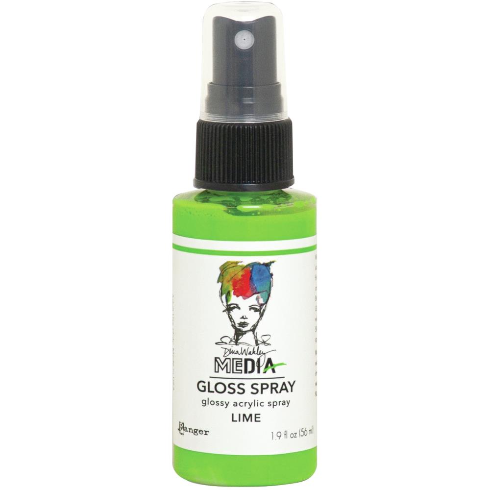 Gloss Acrylic Medium by Dina Wakley MEdia and Ranger. Each bottle holds 1.9 fl oz (56ml) of watersoluble acrylic paint with the viscosity of thick ink that dries to a smooth opaque, gloss permanent finish. Spray, pour, spill, paint or dabble onto all your creations - mixed media, cards, art Journals, through stencils, over masks, onto Chipboard Shapes, artboards and other surfaces.