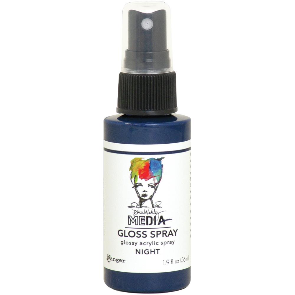 Gloss Acrylic Medium by Dina Wakley MEdia and Ranger. Each bottle holds 1.9 fl oz (56ml) of watersoluble acrylic paint with the viscosity of thick ink that dries to a smooth opaque, gloss permanent finish. Spray, pour, spill, paint or dabble onto all your creations - mixed media, cards, art Journals, through stencils, over masks, onto Chipboard Shapes, artboards and other surfaces.