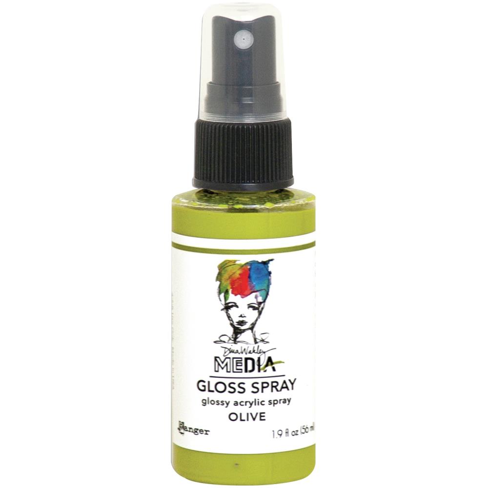 Gloss Acrylic Medium by Dina Wakley MEdia and Ranger. Each bottle holds 1.9 fl oz (56ml) of watersoluble acrylic paint with the viscosity of thick ink that dries to a smooth opaque, gloss permanent finish. Spray, pour, spill, paint or dabble onto all your creations - mixed media, cards, art Journals, through stencils, over masks, onto Chipboard Shapes, artboards and other surfaces.