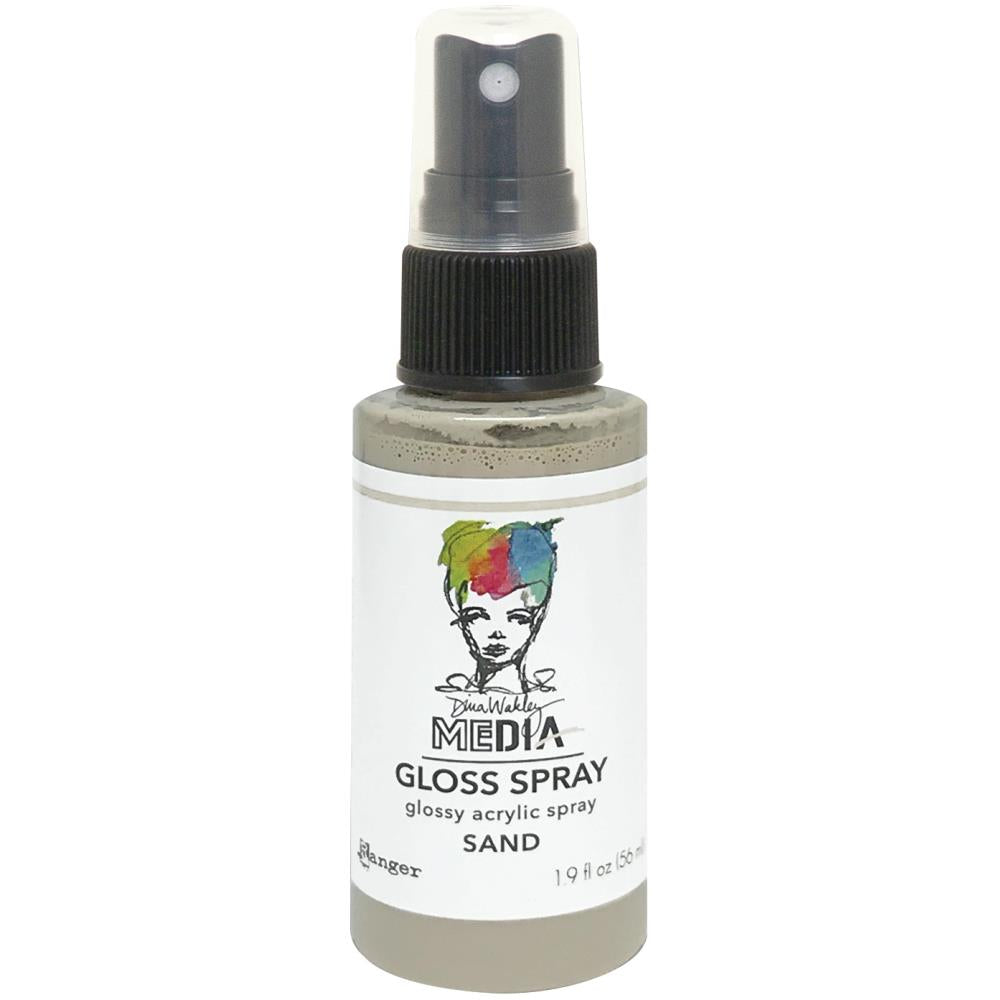 Gloss Acrylic Medium by Dina Wakley MEdia and Ranger. Each bottle holds 1.9 fl oz (56ml) of watersoluble acrylic paint with the viscosity of thick ink that dries to a smooth opaque, gloss permanent finish. Spray, pour, spill, paint or dabble onto all your creations - mixed media, cards, art Journals, through stencils, over masks, onto Chipboard Shapes, artboards and other surfaces.