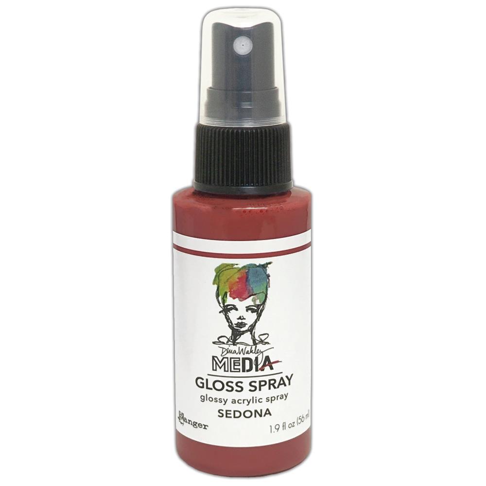 Gloss Acrylic Medium by Dina Wakley MEdia and Ranger. Each bottle holds 1.9 fl oz (56ml) of watersoluble acrylic paint with the viscosity of thick ink that dries to a smooth opaque, gloss permanent finish. Spray, pour, spill, paint or dabble onto all your creations - mixed media, cards, art Journals, through stencils, over masks, onto Chipboard Shapes, artboards and other surfaces.
