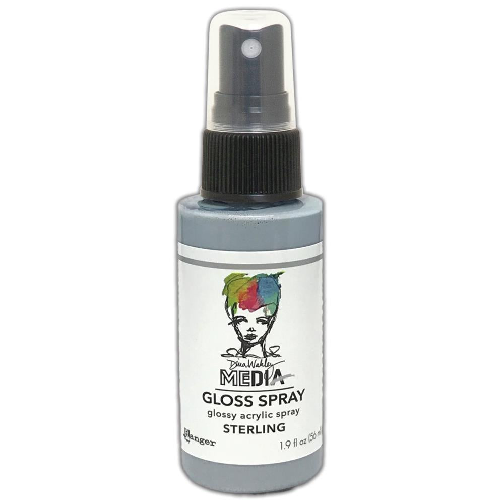 Gloss Acrylic Medium by Dina Wakley MEdia and Ranger. Each bottle holds 1.9 fl oz (56ml) of watersoluble acrylic paint with the viscosity of thick ink that dries to a smooth opaque, gloss permanent finish. Spray, pour, spill, paint or dabble onto all your creations - mixed media, cards, art Journals, through stencils, over masks, onto Chipboard Shapes, artboards and other surfaces.