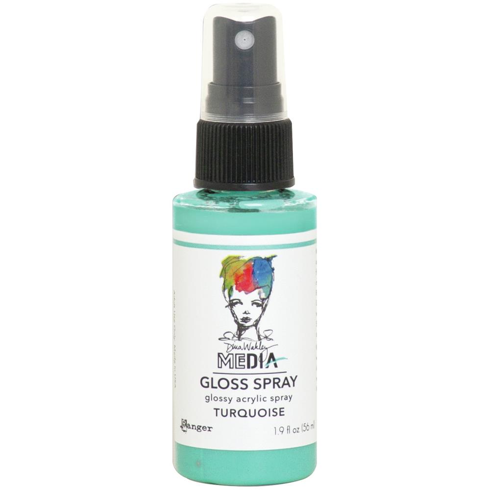 Gloss Acrylic Medium by Dina Wakley MEdia and Ranger. Each bottle holds 1.9 fl oz (56ml) of watersoluble acrylic paint with the viscosity of thick ink that dries to a smooth opaque, gloss permanent finish. Spray, pour, spill, paint or dabble onto all your creations - mixed media, cards, art Journals, through stencils, over masks, onto Chipboard Shapes, artboards and other surfaces.