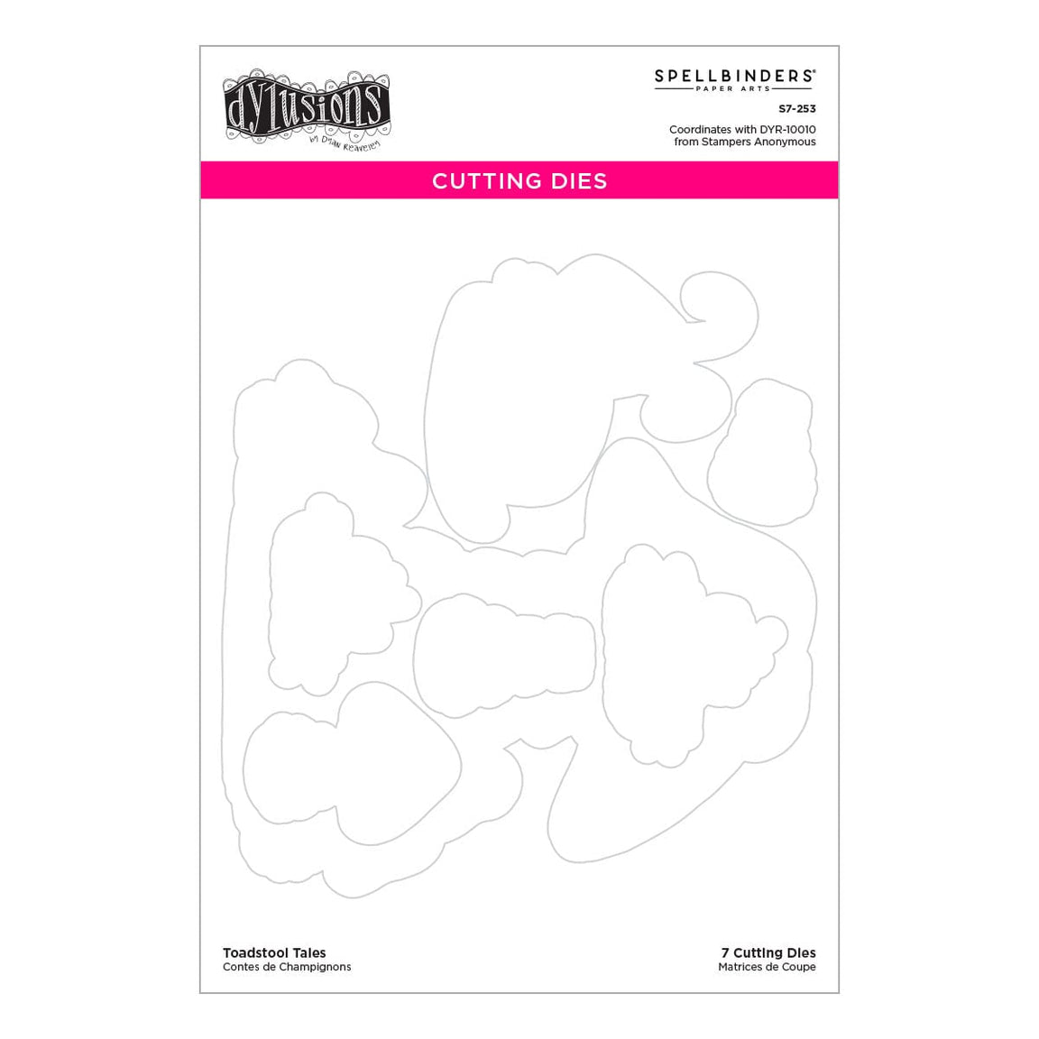 Dylusions by Dyan Reaveley - Spellbinders Etched Dies - Toadstool Tales