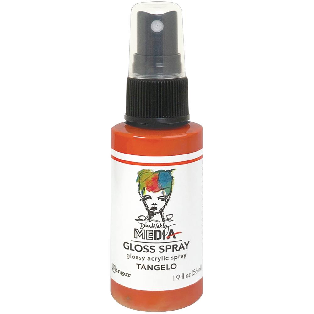 Gloss Acrylic Medium by Dina Wakley MEdia and Ranger. Each bottle holds 1.9 fl oz (56ml) of watersoluble acrylic paint with the viscosity of thick ink that dries to a smooth opaque, gloss permanent finish. Spray, pour, spill, paint or dabble onto all your creations - mixed media, cards, art Journals, through stencils, over masks, onto Chipboard Shapes, artboards and other surfaces.