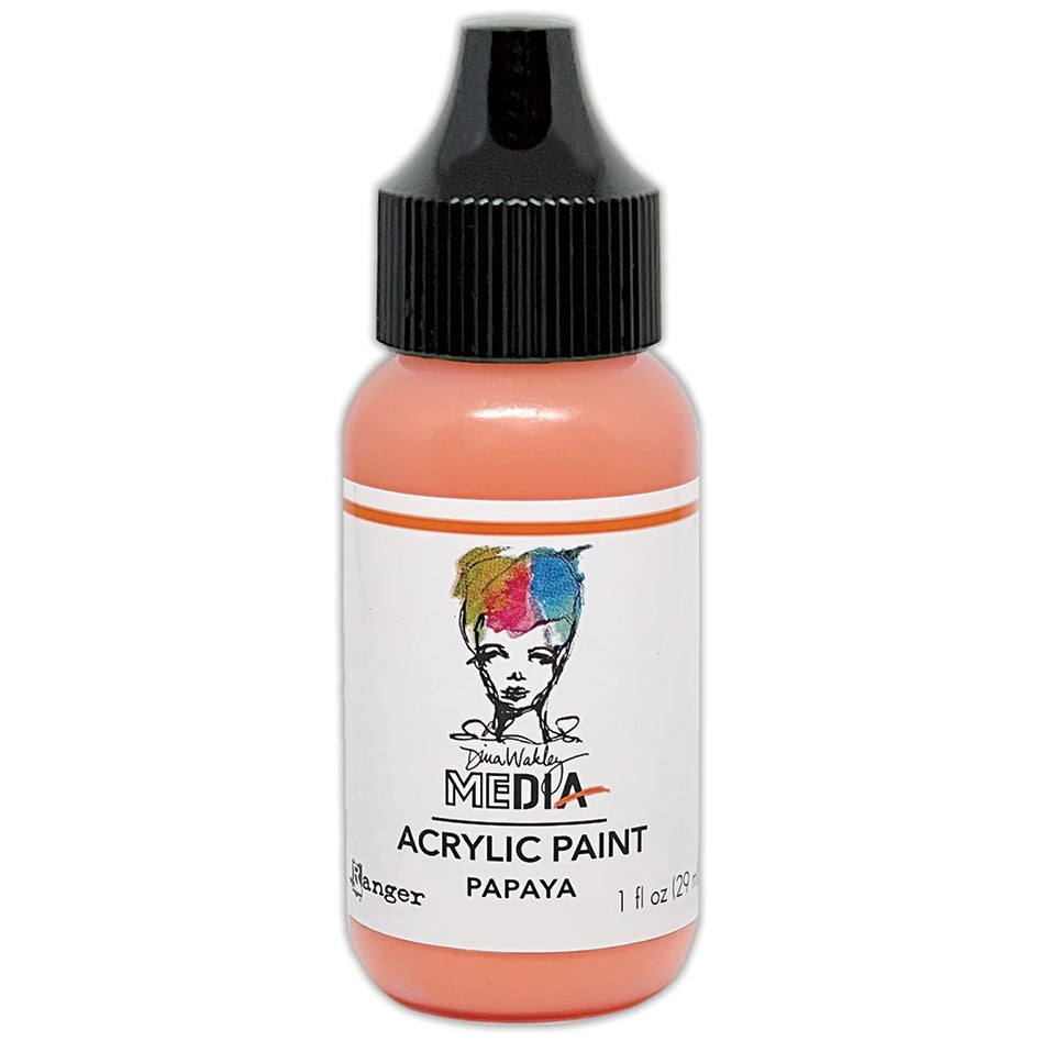 Dina Wakley MEdia - Acrylic Paint - 1oz Bottle - Any 1 Colour - NEW! Pretty Pastels inStore!