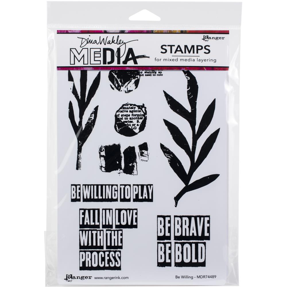 Dina Wakley Media Cling Mount Stamps: Healing and Light MDR84709