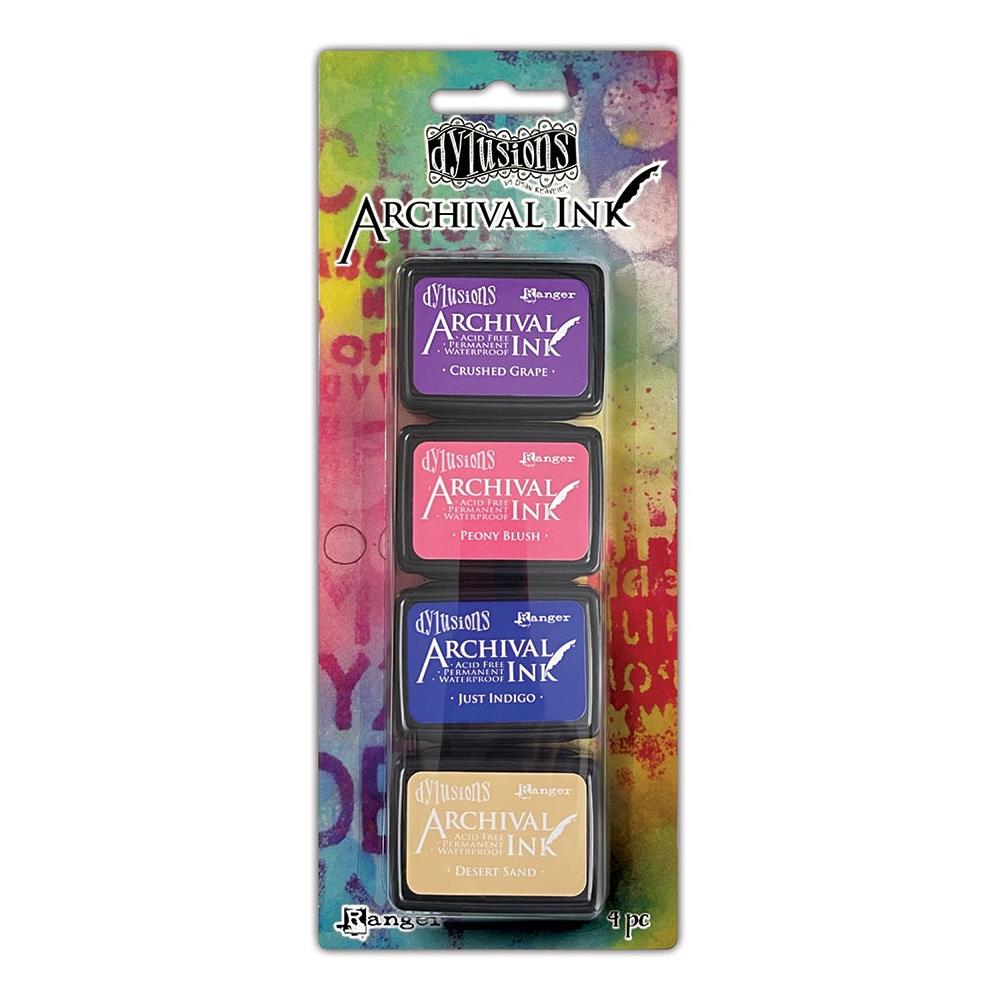 Dylusions by Dyan Reaveley - Archival Mini Ink Pads - 4 Colours - Set 6