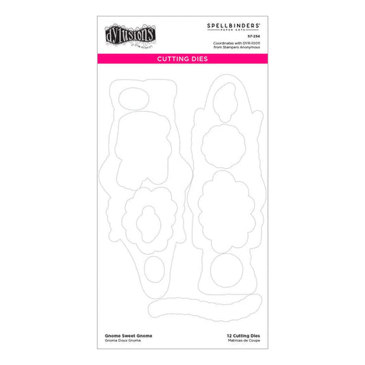 Dylusions by Dyan Reaveley - Spellbinders Etched Dies - Gnome Sweet Gnome