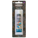 Wax ... Finnabair Art Alchemy by Prima Marketing - Creamy bees wax based mixed media medium for adding metallic and opalescent finishes to off-the-page models, home decor, sculpture, papercrafts, mixed media and visual arts. Image showing the tube of Metallique Peacock blue.