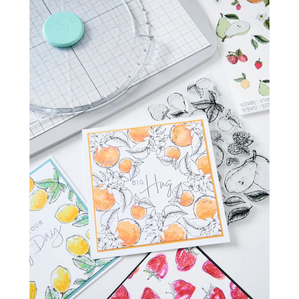 Stamp and Spin Tool ... Sizzix Studio Mixed Media. For precision alignment and repetitive layering of stamps to produce repeating circular designs in mixed media, papercrafts, scrapbooking, art journaling, visual arts of all kinds. This award winning adapter for the Sizzix Stamping Platform system will enable you to create circular artwork, wreaths, rings, repeating areas of design in different angles. Features 8 inch wide circular workarea, transparent lid for easy placement. Example of use.