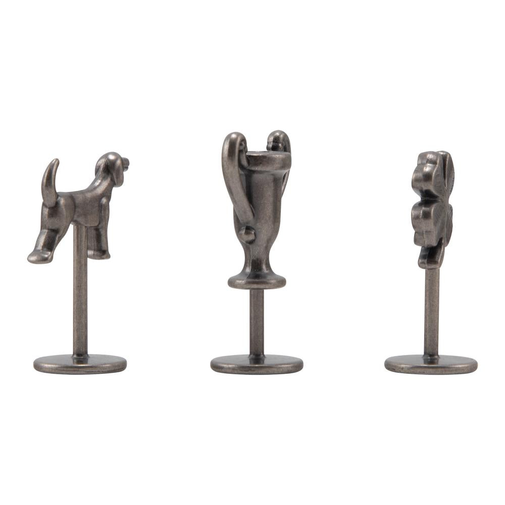 Tim Holtz Idea-Ology - Metal Figure Stands - Dog Trophy 4-Leaf Clover - 6 Pieces