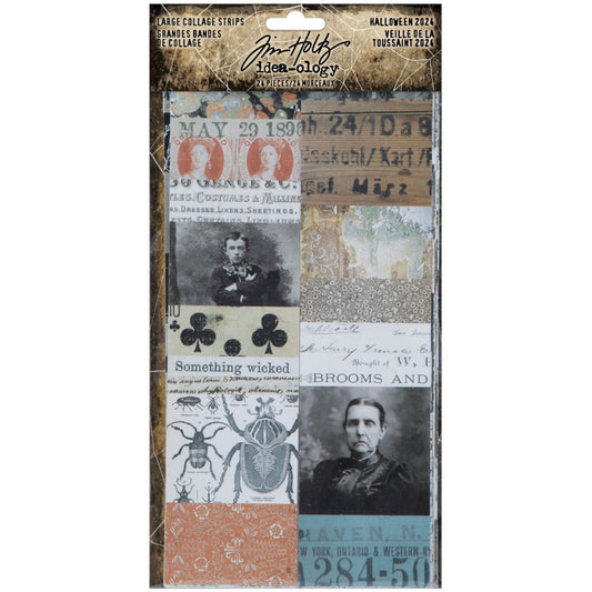 Tim Holtz Idea-Ology - Ephemera - Collage Strips Large - Halloween - NEW!