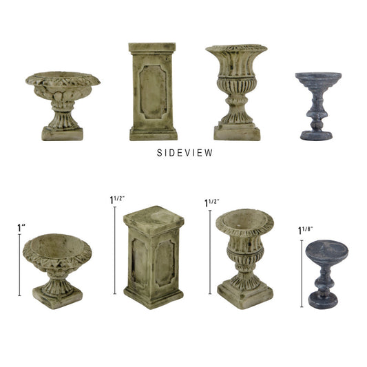 Tim Holtz Idea-Ology - Resin - Halloween - Conservatory - 4 Pieces - NEW!