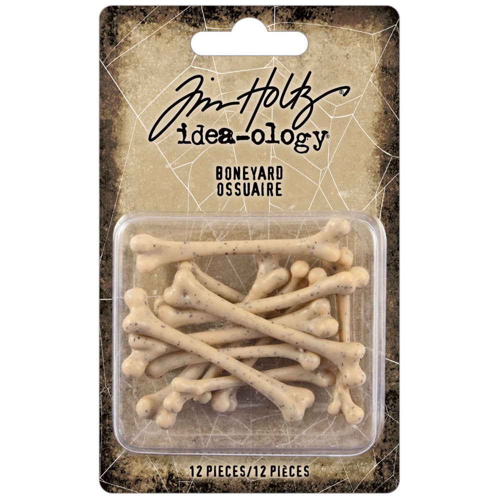 Tim Holtz Idea-Ology - Resin - Boneyard - 12 Pieces - NEW!