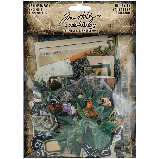Tim Holtz Idea-Ology - Ephemera Die Cuts - Halloween - 137 Pieces - NEW!