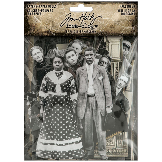Tim Holtz Idea-Ology - Paper Dolls and Layers - Halloween 2025 - 67 Pieces - NEW!