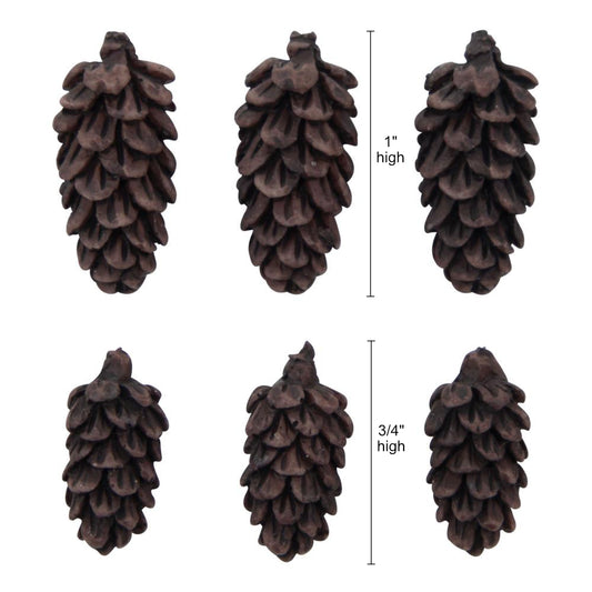 Tim Holtz Idea-Ology - Resin - Pinecones - 6 Pieces