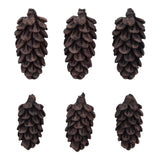 Pinecones - Idea-Ology Resin Models by Tim Holtz ... miniature model pinecones, realistic in shape, colour and texture, made of a rustic brown resin. 6 (six) pieces in 2 sizes, 3 of each size (3/4" long and 1" long).   These beautiful little pinecones of 15-20mm long are 3-dimensional models of miniature seedpods (pine cones from pine trees) made of a dark brown resin, ready for all kinds of altering and creativity. 