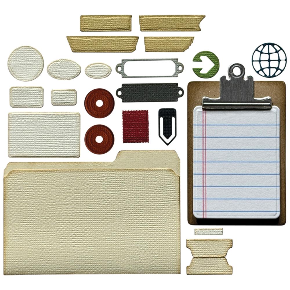 Tim Holtz Thinlits Die Cutting Set by Sizzix - Noteworthy - Watch This Space - Due June