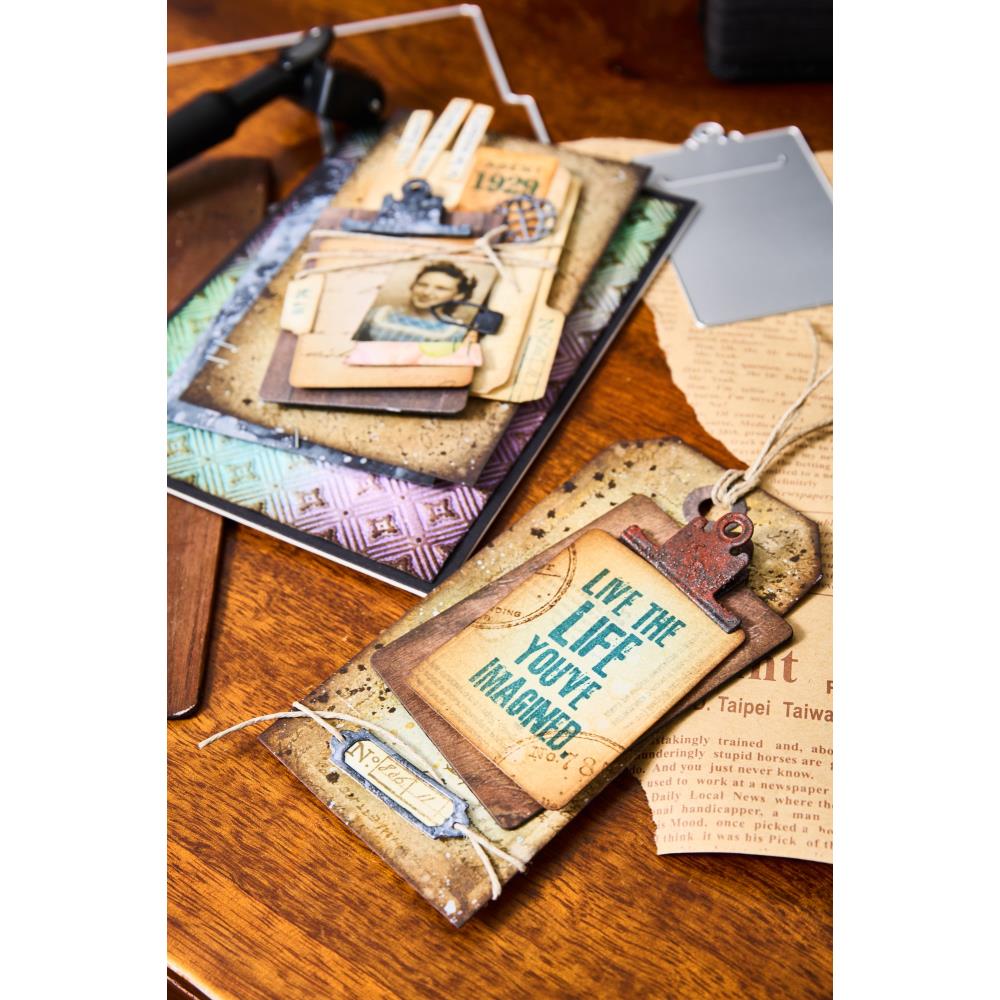 Tim Holtz Thinlits Die Cutting Set by Sizzix - Noteworthy - Watch This Space - Due June