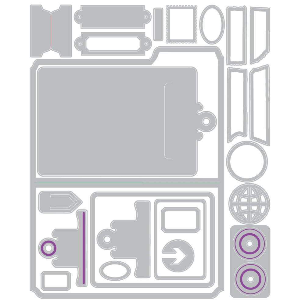 Tim Holtz Thinlits Die Cutting Set by Sizzix - Noteworthy - Watch This Space - Due June
