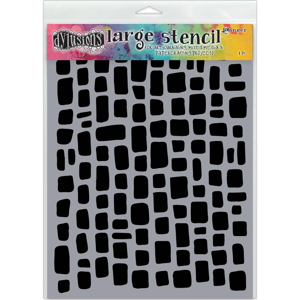 Large Sugar Lump Stencil by Dyan Reaveley of Dylusions