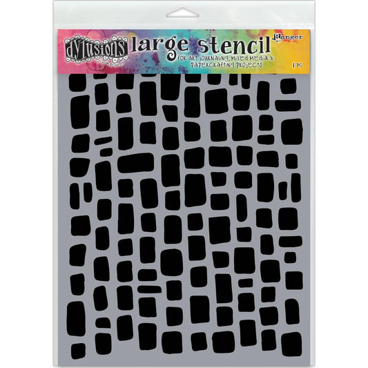 Large Sugar Lump Stencil by Dyan Reaveley of Dylusions