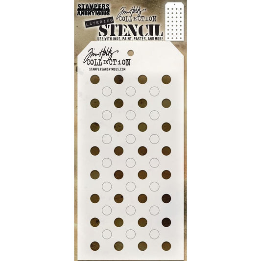 Shifter Stencil - Dots ... layering stencil by Tim Holtz (THS109)