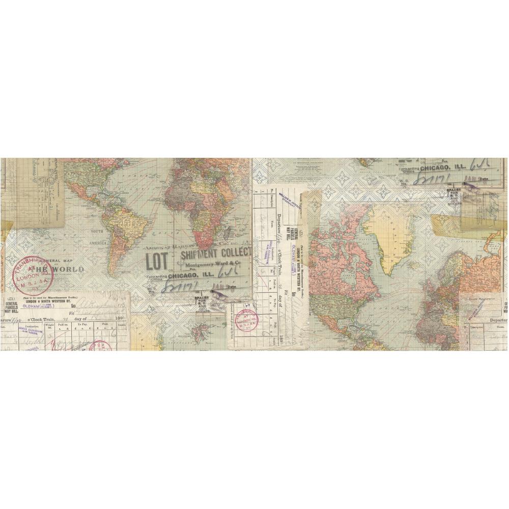 Travel - Idea-Ology Collage Tissue Paper by Tim Holtz
