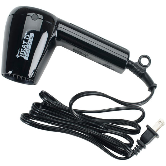 Heat It Craft Tool ... by Ranger - UK Plug (220v To 240v). Hot air drying tool for papercrafts, mixed media and visual arts.
Hot air in an instant. This Heat-It Craft Tool from Ranger (as used by Tim Holtz), is a hot air blower that gives a quick and easy way to melt embossing powder and dry artwork.
This heating tool was specifically designed for speed, quiet and convenience.