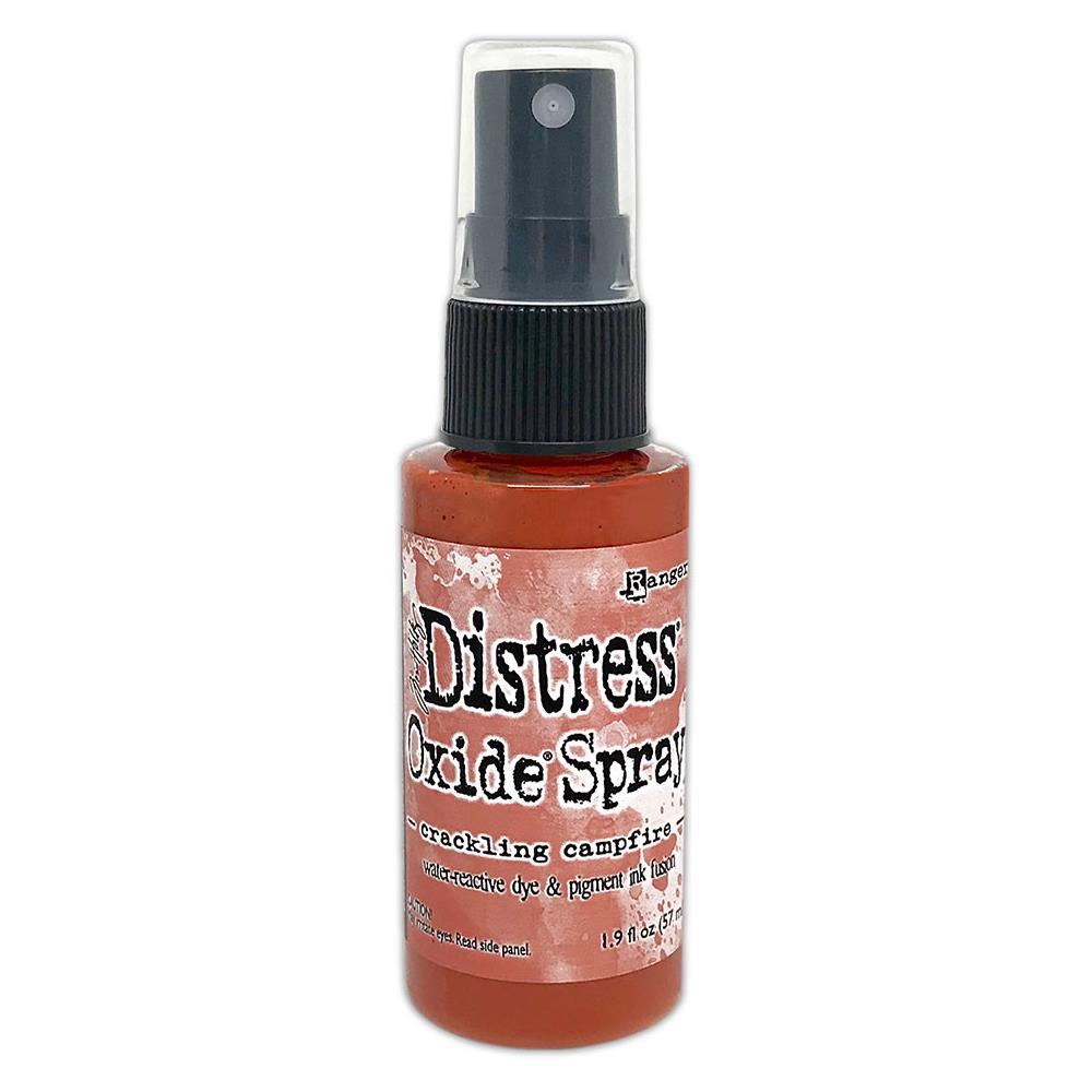 Crackling Campfire Red-Orange Distress Oxide Spray from Tim Holtz and Ranger, for sale at Art by Jenny in Australia
