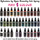 Overview of all 36 colours - Ranger's Dylusions by Dyan Reaveley Ink Spray from Art by Jenny