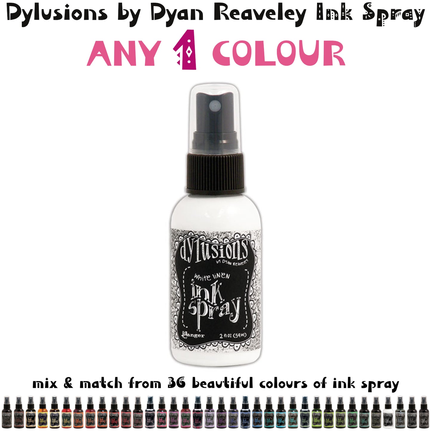 Choose from 36 colours - Ranger's Dylusions by Dyan Reaveley Ink Spray from Art by Jenny