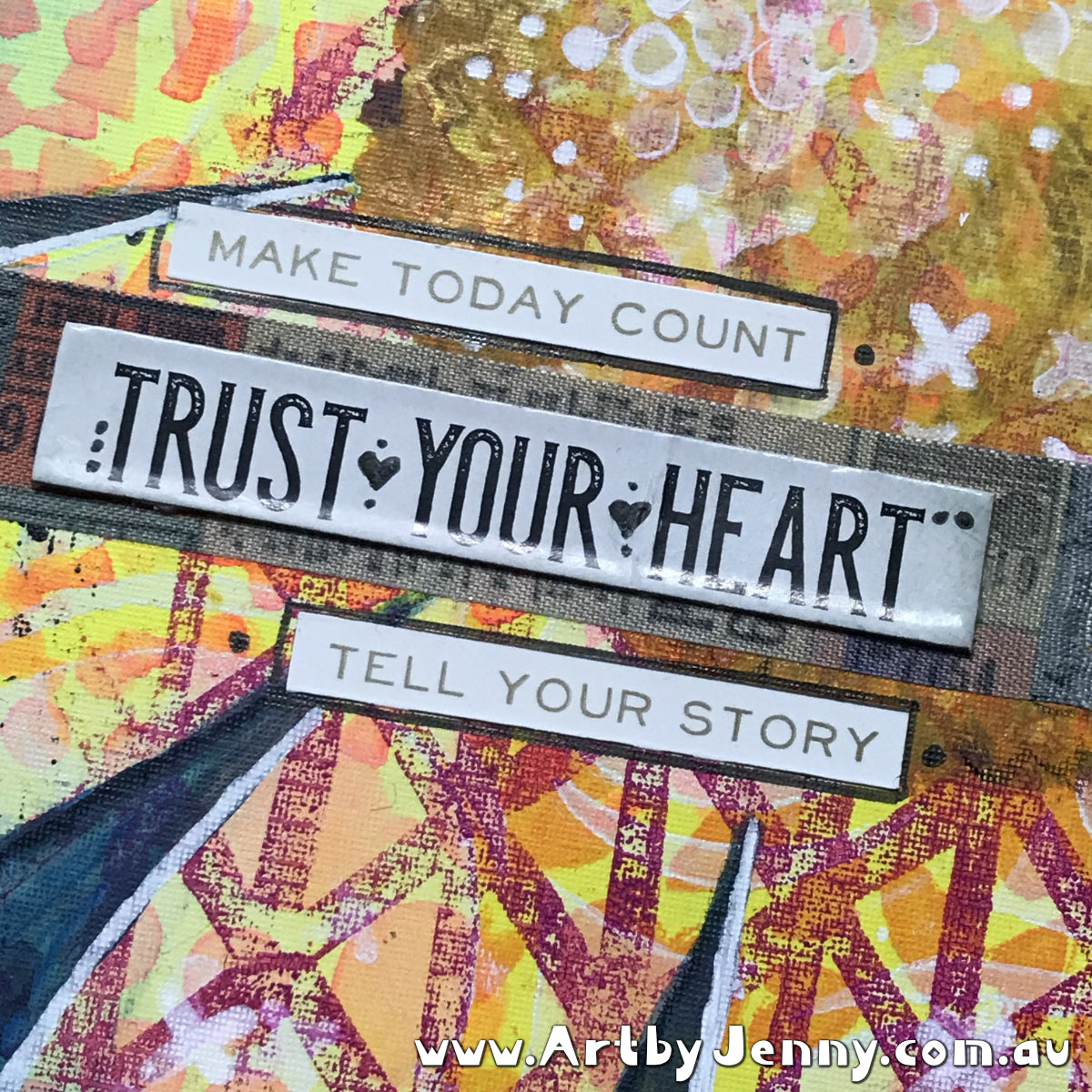 artwork created by Jenny James using Dylusions by Dyan Reaveley art supplies