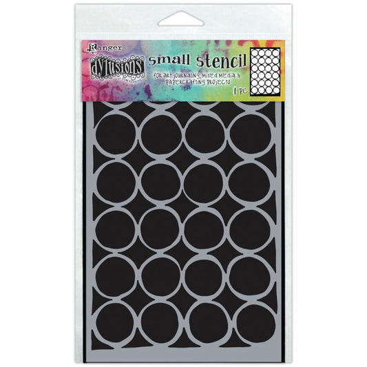 Martha's Most Massive Mat - Small Stencil by Dyan Reaveley of Dylusions, for mixed media, journaling and art featuring circles, rings and holes