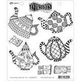 Everything Stops for Tea ... cling mounted rubber stamp set - Dylusions by Dyan Reaveley (DYR80244). 7 designs.