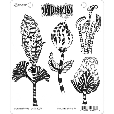 Dylusions by Dyan Reaveley - Rubber Stamps - Glorious Blooms