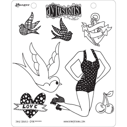 Dyan Reaveley's Dylusions Cling Rubber Stamps - Jays Jollies