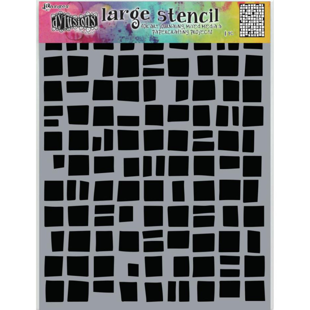 Betsy's Blocks ... Large Stencil by Dyan Reaveley of Dylusions