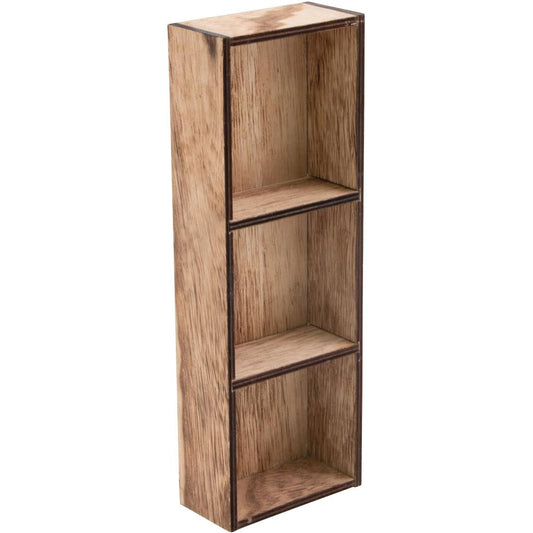 Vignette Divided Drawer ... by Tim Holtz Idea-Ology. Wooden, shallow open-top box or tray to use for home decor, gifts, creative frames or mixed media projects. 1 (one) rectangular wooden tray (3 1/2" x 10" x 1 3/4") with 2 (two) removable dividers creating an open tray with 3 (three) compartments.   This wooden open-topped box is made with 3 equal sections or compartments to use for creating dimensional mixed media.